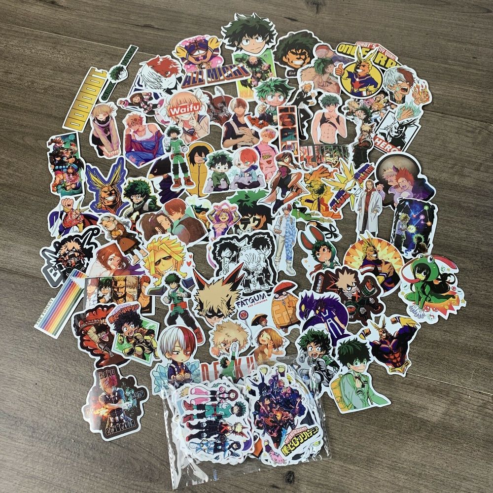 Anime Stickers 143pcs Cool Anime Stickers Waterproof Laptop Vinyl Decal Stickers